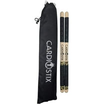 CardioStix Giraffe Set - 8.5oz Bundle Highest-Weighted Double Grip(1 PAIR) Premium American Hickory Wood Cardio Drum Sticks