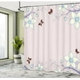 thumbnail image 4 of Ambesonne Floral Shower Curtain, Spring Art Branches Abstract, 69"Wx75"L, Pale Mauve, 4 of 4