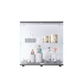 thumbnail image 2 of Miekor Furniture 2 Layer Glass Display Cabinet with 2 Doors, Curio Cabinets, Glass Display Cabinet Showcase Countertop with Lock, Tempered Glass with MDF Base MK8537, 2 of 5