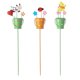 thumbnail image 2 of Juego de 3 Estacas Metálicas para Macetas de Jardín: Decoración de Jardín de Hierro Forjado con Simpáticas Caras de Animales Pintadas a Mano para Macizos de Flores, Patios, Césped y Plantas En Maceta, 2 of 7