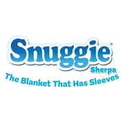 Snuggie Wearable Blanket With Sleeves & Pockets, Sherpa, One Size, Charcoal, 71 x 54