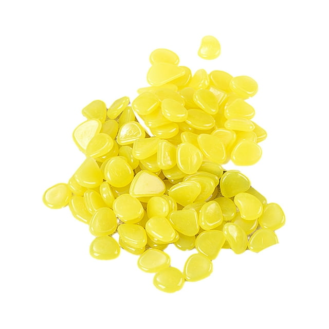 tredstone Exquisite Workmanship Light Stones For Aquarium Decor Wide Application Glow In Dark Rocks bright yellow 1Set
