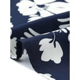 thumbnail image 6 of DARING DIVA Women's Plus Floral Flowy Sleeve Chiffon Blouses 2X Navy Blue, 6 of 6