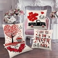 thumbnail image 1 of TIMIFIS Valentines Pillow Covers 18x18 Inches 4PCValentines Decorations Series Cushion Cover Case Pillow Custom Zippered Square Pillowcase, 1 of 7