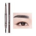 thumbnail image 3 of Makeup Double Head Automatic Eyebrow Pencil Natural Eyebrow Colorful Natural 2MM Rotary Pencil Waterproof Lasting Eyebrow Pen with Eyebrow Brush Dark Gray, 3 of 9