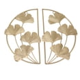 thumbnail image 4 of Decoración colgante de pared con hoja de Ginkgo dorado, arte del hierro dorado, escultura de pared, decoración de pared para sala de estar, oficina, estudio, 4 of 5