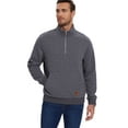 thumbnail image 3 of Xidunhg Men's Quarter Zip Sweatshirt Long Sleeve Waffle Casual Pullover Sweatshirt with Pocket Dark Grey L, 3 of 8