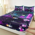 thumbnail image 3 of Castle Fairy Car Bed Sheets for Kids Children Teens,Sport King Sheets, 3 of 7