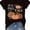 Black, variant on Vintage Country Fall Pumpkin Graphic Tee, Women It's Fall Y'all Leopard Plaid Print Lightweight Short Sleeve Top, Cute Autumn Thanksgiving Holiday Gift Shirt