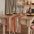 thumbnail image 2 of Table Runners 36 Inches Long Dress Scarves, Orange Abstract Farmhouse Kitchen/Dining Table Runner, Short Coffee Tablerunners, Vintage Geometric Gradient Oil Painting Modern 13x36 Inch, 2 of 9