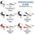 thumbnail image 1 of 60pcs Metal Alligator Clips Electrical Test Clips Alligator Clips With Screw, 1 of 3