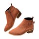 thumbnail image 2 of Teissuly Women’s Lace Up Flat Base Ankle Boots Comfortable Suede Hidden Flat Base Booties Teissuly WER202311210275, 2 of 5