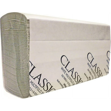 NORTH AMERICAN PAPER 891499 Towel, 9-1/2 in L, 9-1/4 in W, 1-Ply
