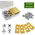 thumbnail image 4 of Titanium Lawn Mower Replacement Blade Set with Screws, 4 of 5