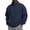 Navy, variant on Dwelliawo Mens Zip Up Sweatshirt No Hood Mock Neck Sweatshirts Men's Fleece Jackets Full Zip Lightweight Jacket Seam Pocket Khaki L