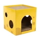 thumbnail image 1 of Casa corrugada para gatos, escondite, 2 en 1, juguete con garra para gatos de interior, conejo interactivo, animales pequeños, almohadilla , 30x30x30cm, 1 of 8