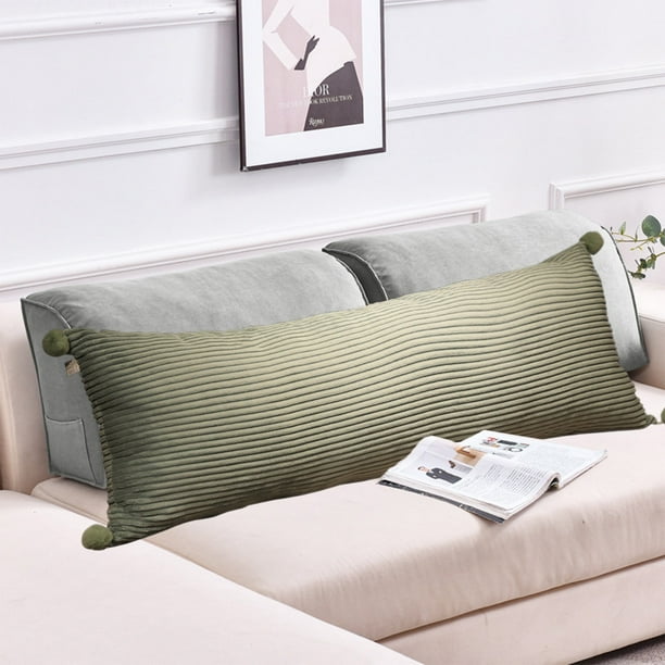 Almohada corporal de espuma viscoelástica triturada Naxoaeo - Almohadas corporales ajustables y esponjosas para adultos - Almohadas grandes y largas para dormir con funda lavable