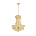 thumbnail image 3 of 1800 Primo Collection Hanging Fixture D16in H20in Lt:8 Gold Finish (Royal Cut Crystal), 3 of 7