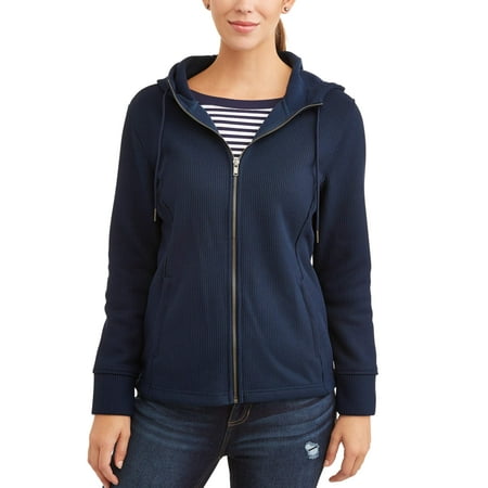 Time and Tru Women's Waffle Knit Jacket