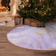 thumbnail image 5 of Sikiie Lavender Glitter Foil Stripes Nativity Christmas Tree Skirt, Jesus Christian Winter Holiday Tree Mat Decoration(30-48IN)36", 5 of 6