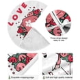 thumbnail image 2 of Coolnut Valentine's Day Tree Skirt Home Decoration Large Round Gnome Christmas Tree Skirt for Holiday Party Home Christmas Day Ornaments36", 2 of 6