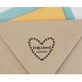 thumbnail image 4 of Printtoo Custom Round Wedding Invitation Heart Wreath Save The Date Self Inking Rubber Stamp Gift Idea-Red, 4 of 4