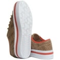 thumbnail image 4 of Guess Bhania Women's Low Top Lace Up Synthetic Sneakers In Beige Size 8.5, 4 of 6