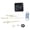 B, variant on Quiet Clock Mechanism Movement Kits with Antique Arrowed Clock Hands Easy Installation and Replacement for DWall Clocks