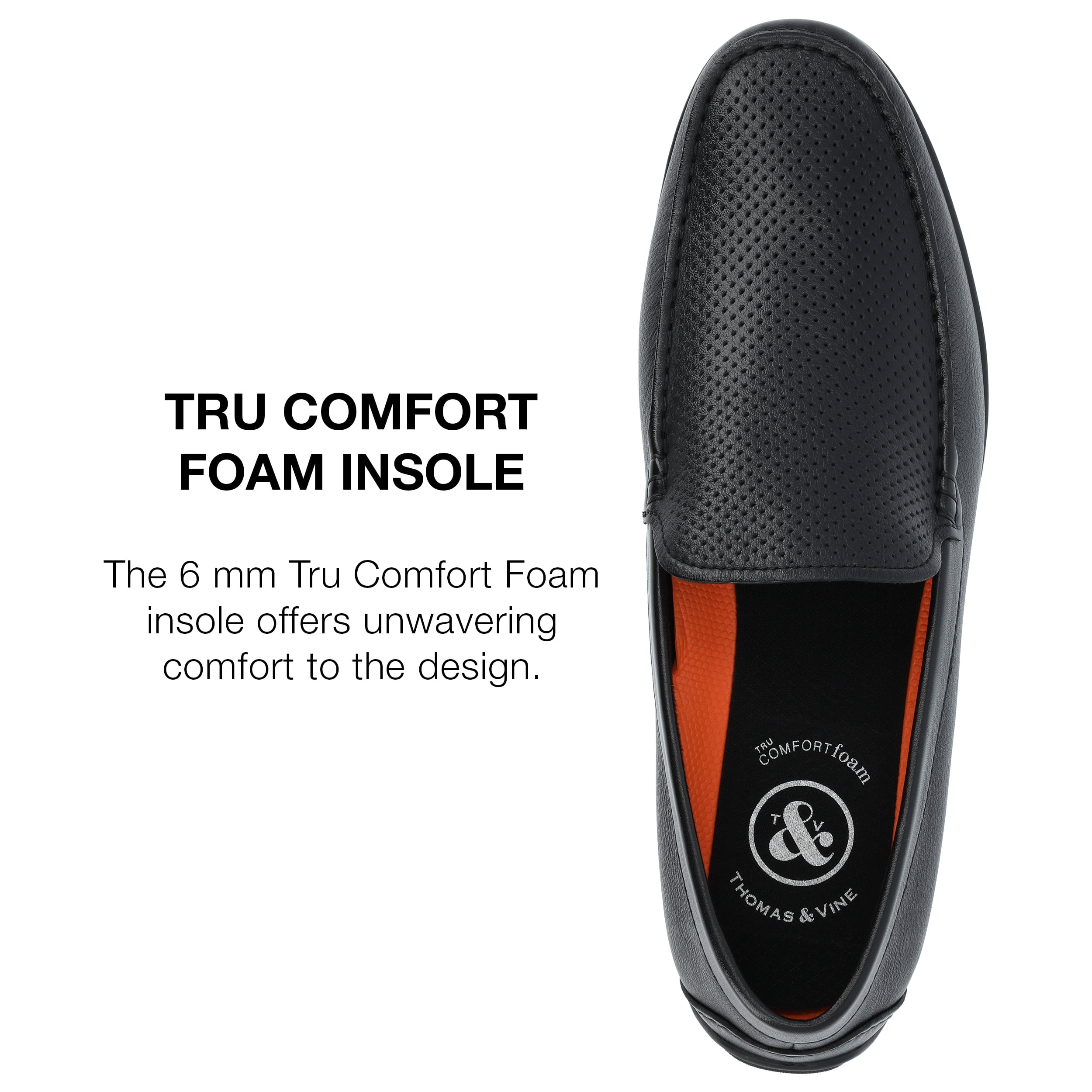 Thomas & Vine Mens Jaden Tru Comfort Foam Moc Toe Slip-on Driving Loafer / Sz 12 Thomas & Vine Mens Jaden Tru Comfort Foam Moc Toe Slip-on  main image 2