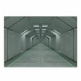 thumbnail image 1 of Futuristic Cutting Board, Sci-Fi Corridor Inside Space Station Ship Laboratory Technology Fiction Picture Art, Decorative Tempered Glass Cutting and Serving Board, Small Size, Green, by Ambesonne, 1 of 1
