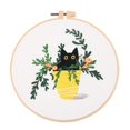 thumbnail image 1 of BUYISI European Floral Cross Stitch Kit For Embroidery Beginners Complete Set A, 1 of 5
