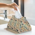 thumbnail image 5 of Goofa Rockets Pattern Triangle Square Tissue Box Cover, Modern PVC Leathe Facial Paper Holder,Decorative Holder/Organizer for Bathroom Vanity Countertop, 5 of 9