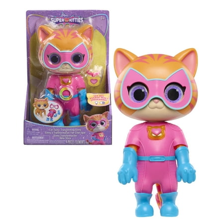 Disney Junior SuperKitties Cat-Tastic Transforming Ginny - Interactive Electronic Toy for Kids  Ages 3 and Up