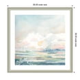 thumbnail image 5 of Kate and Laurel Framed Wall Art Print 'Stillness' by Julie Maida, 26 x 26, Florence Silver Frame, Modern Contemporary, Landscapes, Nature Art for Wall Decor, 5 of 7