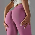 thumbnail image 6 of Leggings for Women Seamless Knit Lycra Solid Color High Waisted Tummy Lift Hip Yoga Pants Exercise Running Fitness, 6 of 7