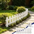 thumbnail image 1 of Weloille Base Garden Fence 1Pc, Detachable Lawn Guardrail Vegetable Fence, Weather Resistant Easy Install Landscape Border, Decorative Fencing for Patio Yard Vegetable Garden Flower Bed, 1 of 5