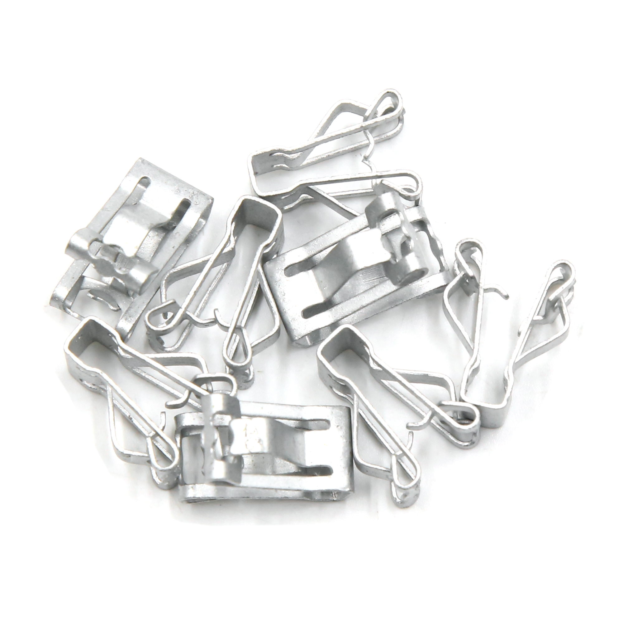 Car Dashboard Retainer Console Instrument Panel Trim Metal Clips 12.5 x 17mm 8pcs