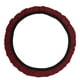 thumbnail image 1 of Funda de volante Unique Bargains 14.6"-15" para automóvil, fibra viscosa color rojo vino, 1 pieza, 1 of 6