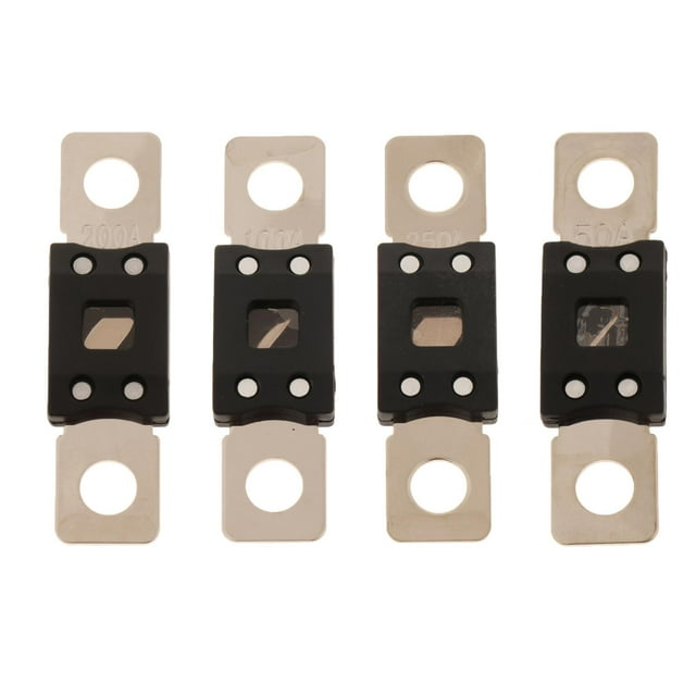 Reemplazo de fusible de hoja de fusible de tipo plano con perno MEGA de aleación para marina 50A 100A 100A 250A Sharpla Fusibles Mega Bolt down