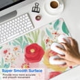 thumbnail image 4 of Long Mouse Pads for Desk,Pioneer Flower Floral Print Pattern Desk Mats on Top Of Desks, Desk Mouse Pad Extra Large with 3mm Non-Slip Base and Stitched Edge for Gaming,Office,Work,Home 31.5"x11.8", 4 of 6