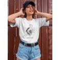 thumbnail image 2 of Outline Zodiac Sign Capricorn T-Shirt Women -Image by Shutterstock, Female Large, 2 of 4