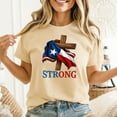 thumbnail image 2 of Strong Texas flag cross christian texas pride 2025 T-Shirt Men's And Women's Graphic Tee 100% Cotton by TBun, Full Sizes S-5XL, 2 of 5