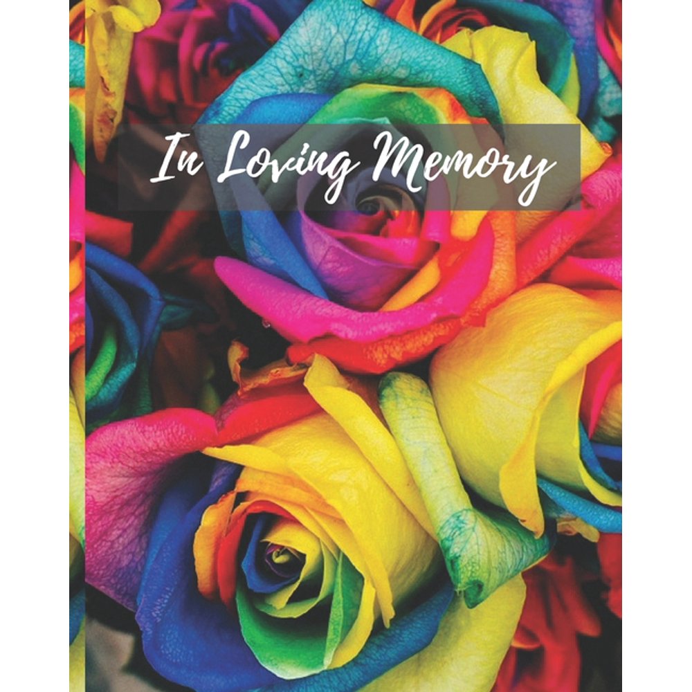 In Loving Memory Funeral Guest Book, Memorial Guest Book