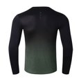 thumbnail image 5 of Afdoent Mens Long Sleeve T-Shirt Men Gradient Crew Neck T Shirts Casual Breathable Loose Sports T Shirt For Everyday Wear, 5 of 5