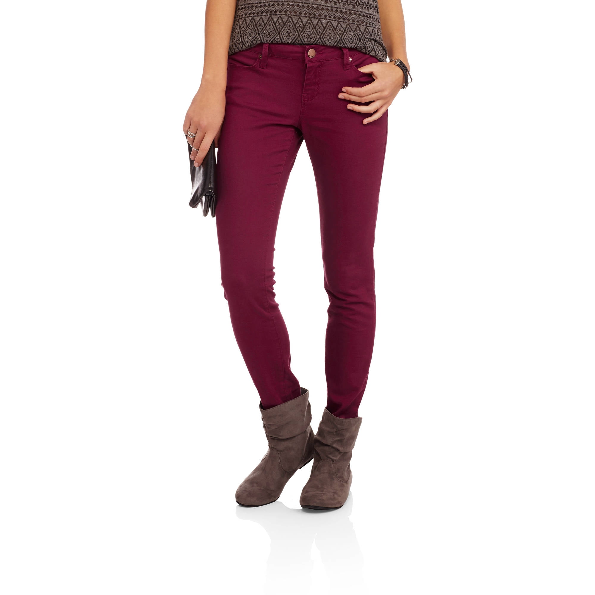 red skinny jeans walmart