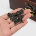 thumbnail image 5 of 2 Antique Style Latch Vintage Latches Hasp Latch Lock Clasp Butterfly Buckle Lock for Decorative Cabinet Cupboard Jewelry Box Gift Box Suitcase, 5 of 5