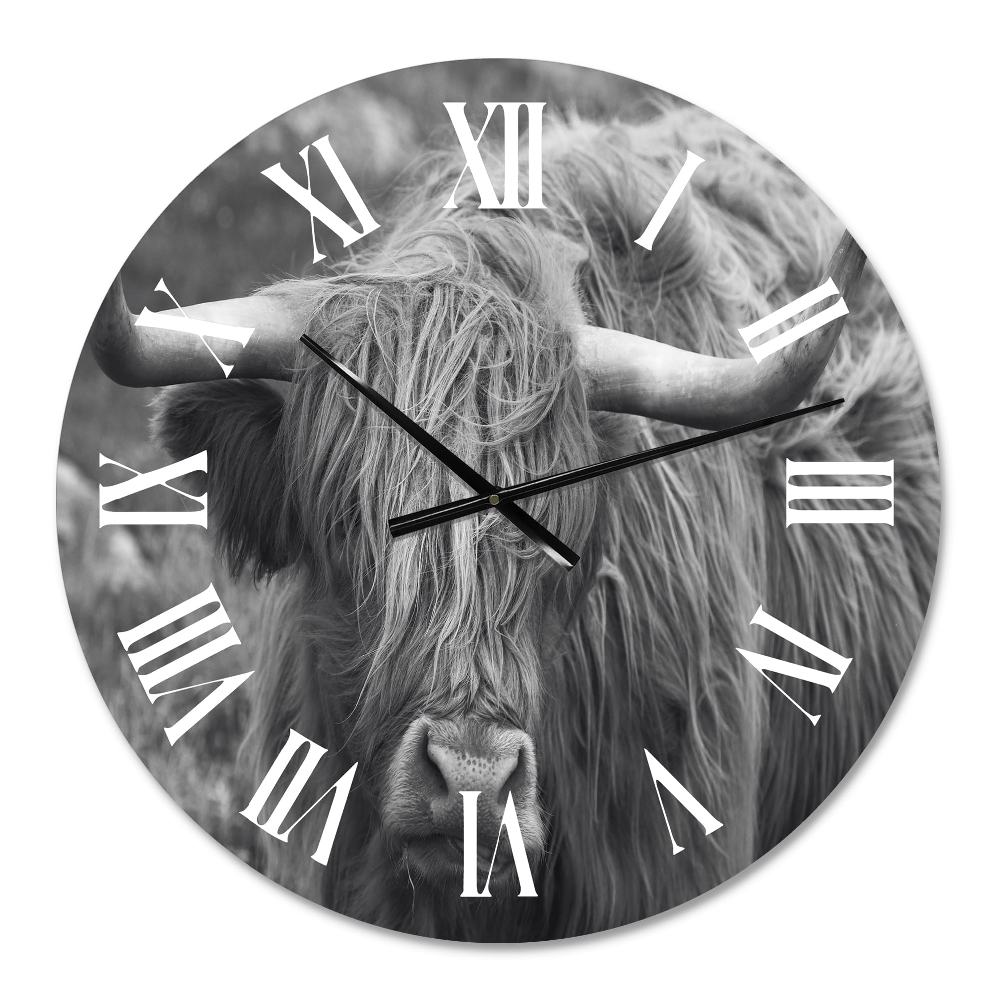 Designart 1 in Quartz Farmhouse Wall Clock