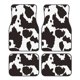 thumbnail image 1 of Fotbe Cow Skin 2 Juego de 4 Tapetes para Auto con Estampado – Alfombrillas de Goma Reforzada, Diseño Antideslizante, Protección para Todo el Año – Vehículos, Autos, Camionetas y SUVs, 1 of 7