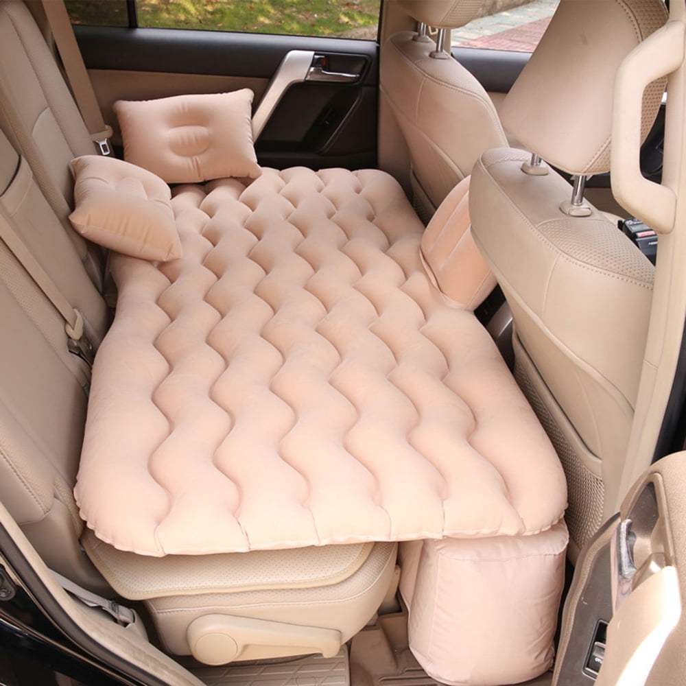 Car Inflatable Bed Air Mattress Universal Car Seat Bed Outdoor Camping Sleeping Pad Cushion Mat