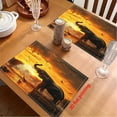 thumbnail image 2 of 2D flat printing, 4pcs Placemat, Elephant Bathing at Sunset: A Tranquil Moment in Nature., Indoor kitchen table decorations for garden parties , 2D Flat, Home Dining Setup, Festive Table Setting, 2 of 4